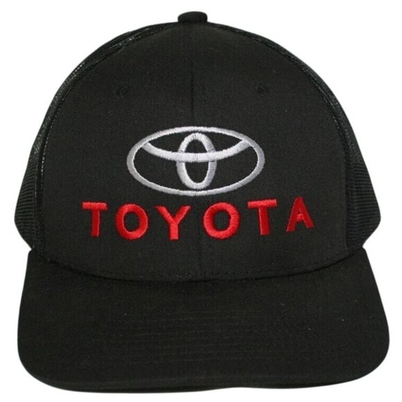 Toyota Other - Toyota Logo Black Mesh Snapback Hat Adjustable Unisex Trucker Style